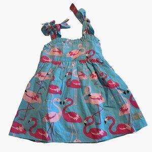 Eleanor Rose Flamingo Dress Toddler Girls Size 2 Excellent very gently used cond